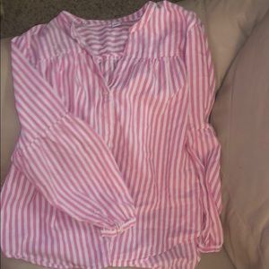 Stripped button up shirt